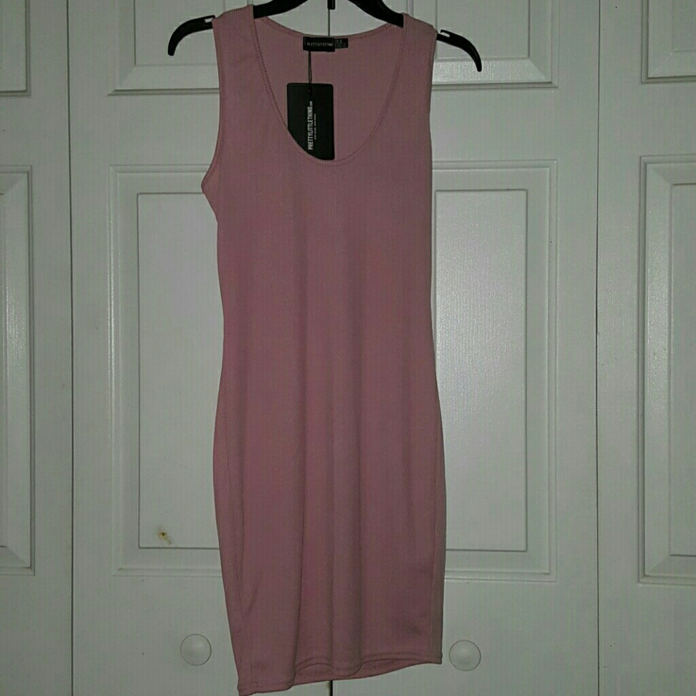 Pretty little thing rose bodycon dress